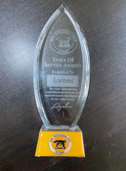 Himan-Prestea Divisional Council Plaque